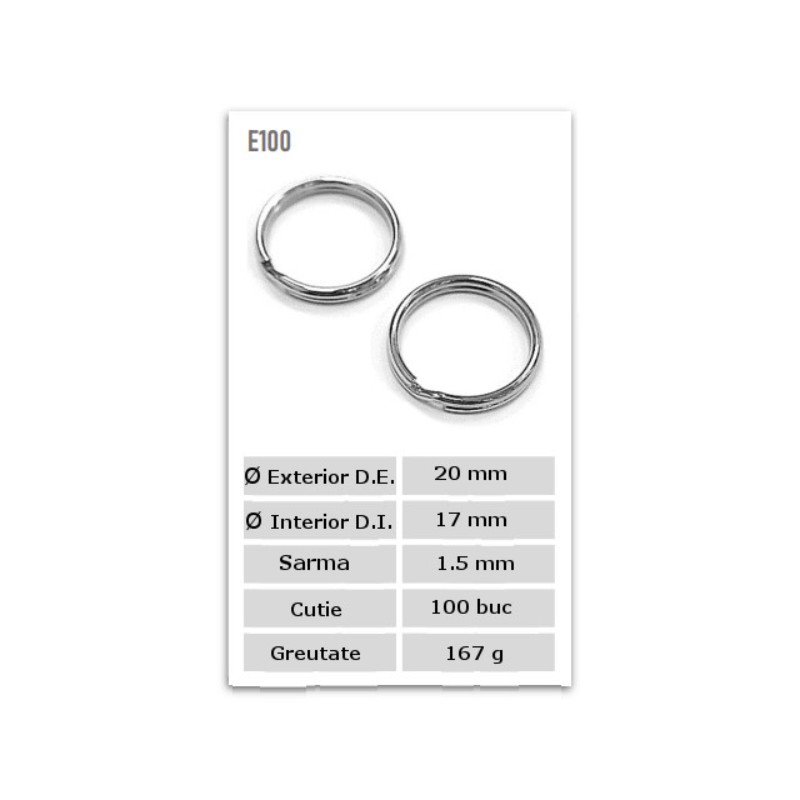 Inele E100 Ø 20 mm