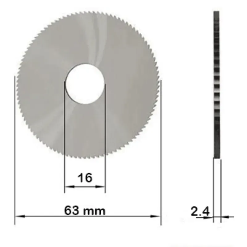Freze Si Palpatoare Pentru Masini De Copiat Chei Fresa Fp10 63x2,4x16 Ne/Pa/Eb