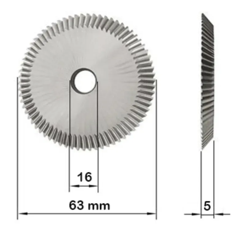 Freze Si Palpatoare Pentru Masini De Copiat Chei Fresa Fp11 63x5x16 Ec/Ep